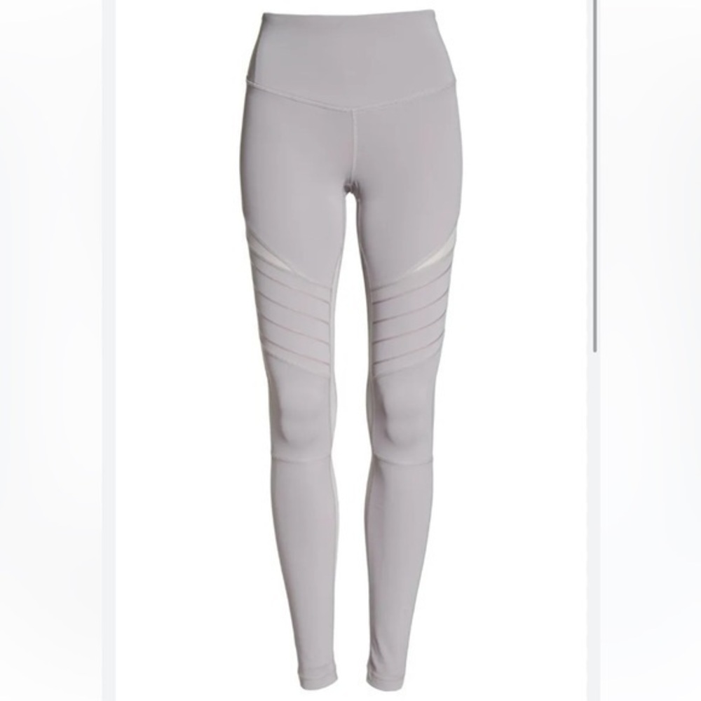 Zella Moto High Waist Leggings Grey Bird size medium